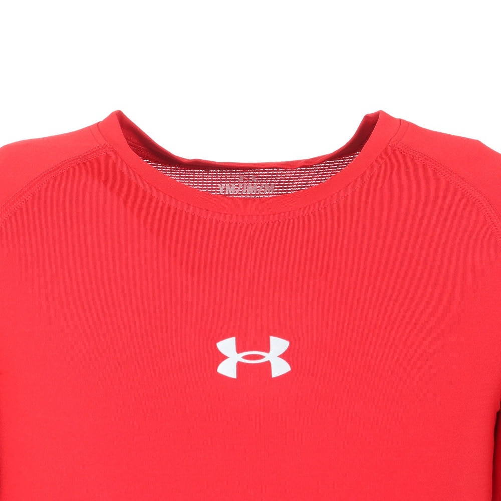 アンダーアーマー（UNDER ARMOUR）（キッズ）野球ユニフォーム ジュニア 練習着 ヒートギアアーマー コンプレッション 長袖クルーネックシャツ 1384752 600 速乾
