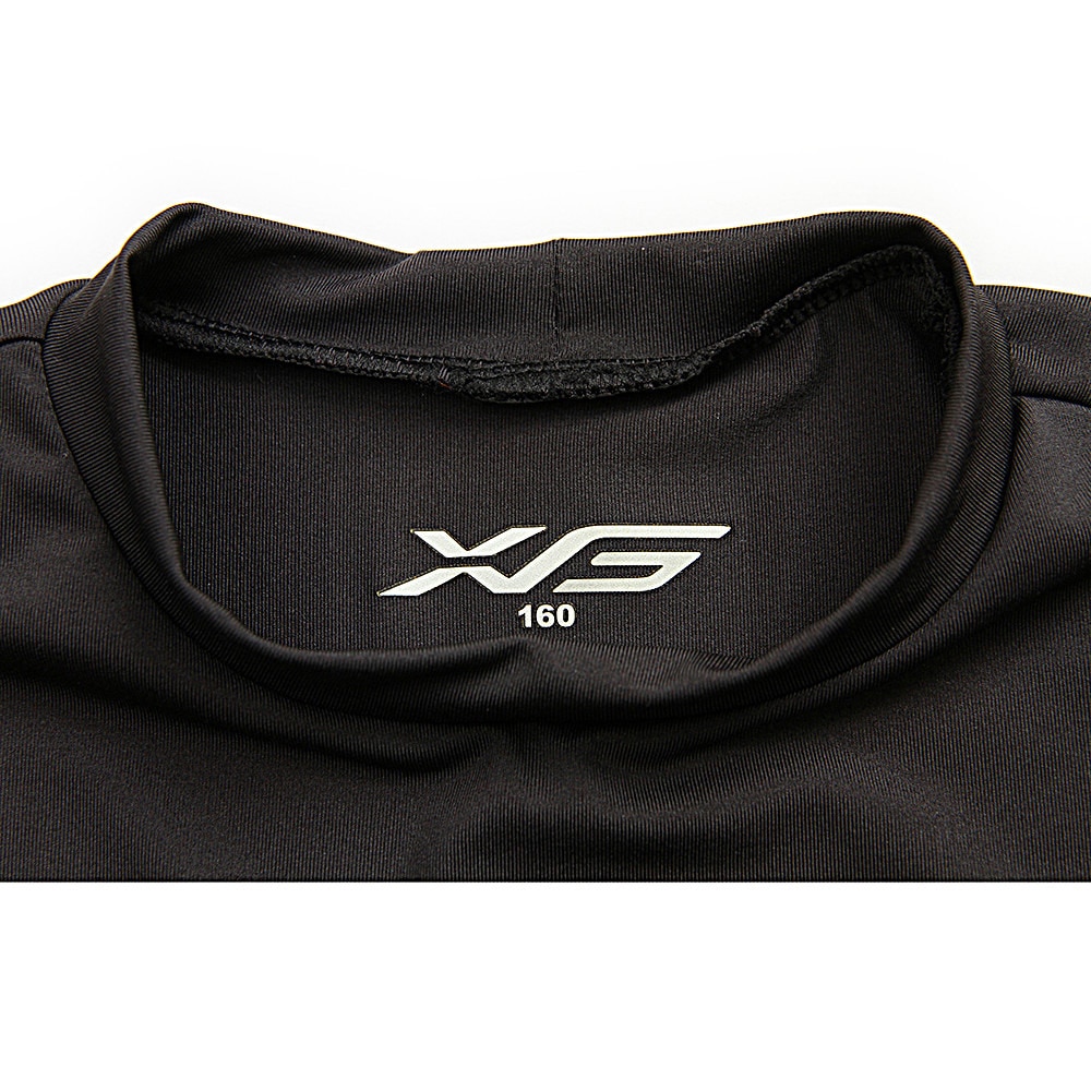 エックスティーエス（XTS）（キッズ）野球 アンダーシャツ ジュニア ストレッチ 丸首長袖 インナー シャツ 724G6ES4171 黒