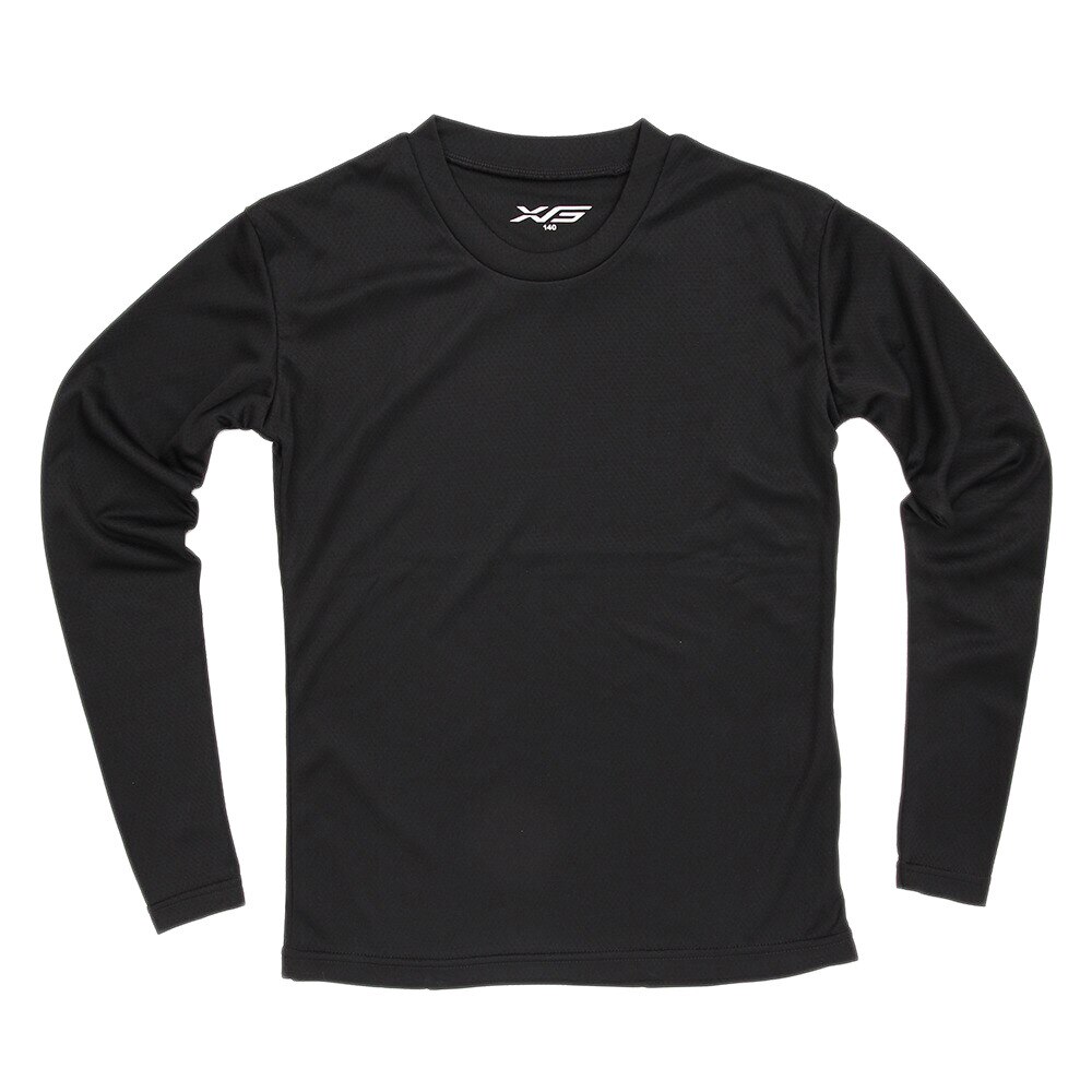  ジュニア シャインブロック 長袖アンダーシャツ 724G6CD3920 BLK