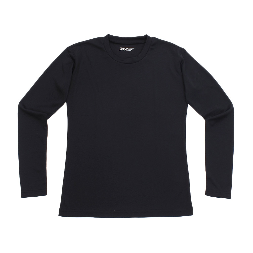  ジュニア シャインブロック 長袖アンダーシャツ 724G8CD2516 BLK