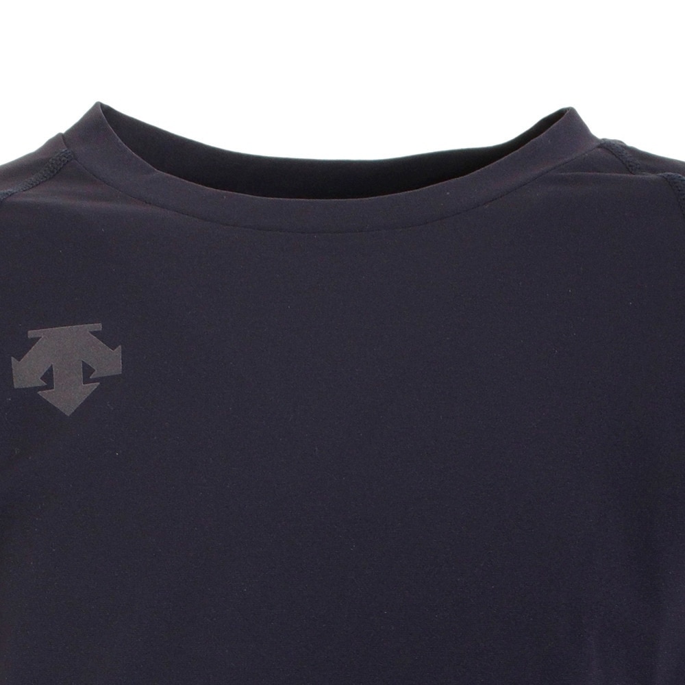 デサント（DESCENTE）（キッズ）野球 アンダーシャツ ジュニア 丸首 長袖 インナー シャツ JSTD-771 ネイビー 速乾