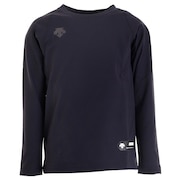 デサント（DESCENTE）（キッズ）野球 アンダーシャツ ジュニア 丸首 長袖 インナー シャツ JSTD-771 ネイビー