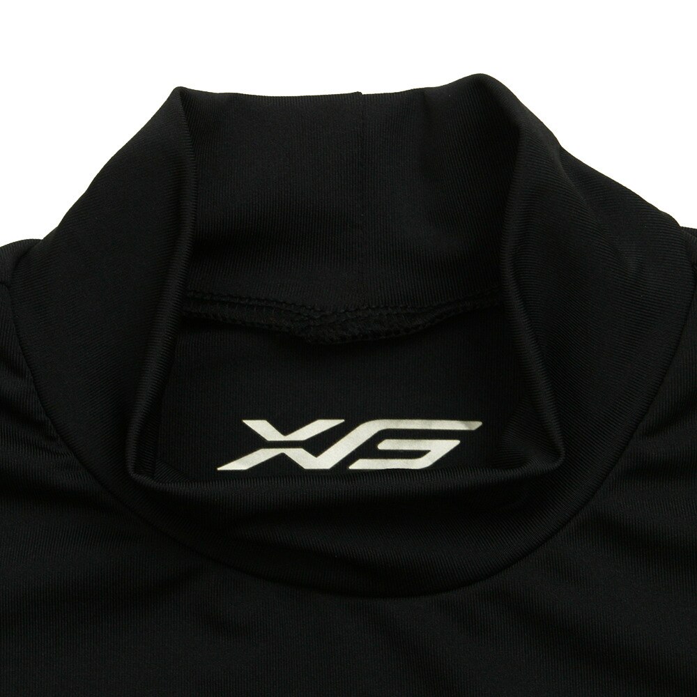 エックスティーエス（XTS）（キッズ）野球 アンダーシャツ ジュニア ストレッチ ハイネック 長袖 インナー シャツ 724G6ES4170 黒