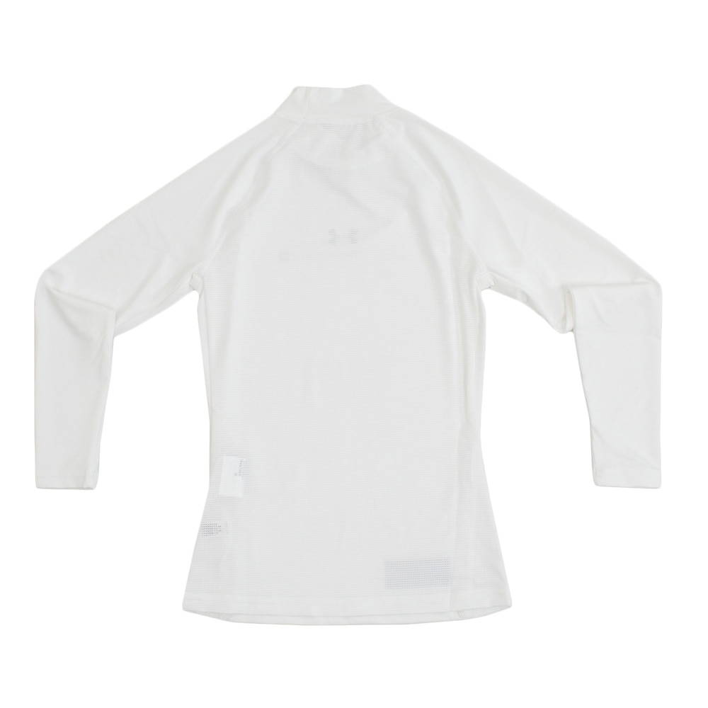 アンダーアーマー（UNDER ARMOUR）（キッズ）ヒートギア アーマーコンプレッション 長袖スリーブモック 1343026WHT BB