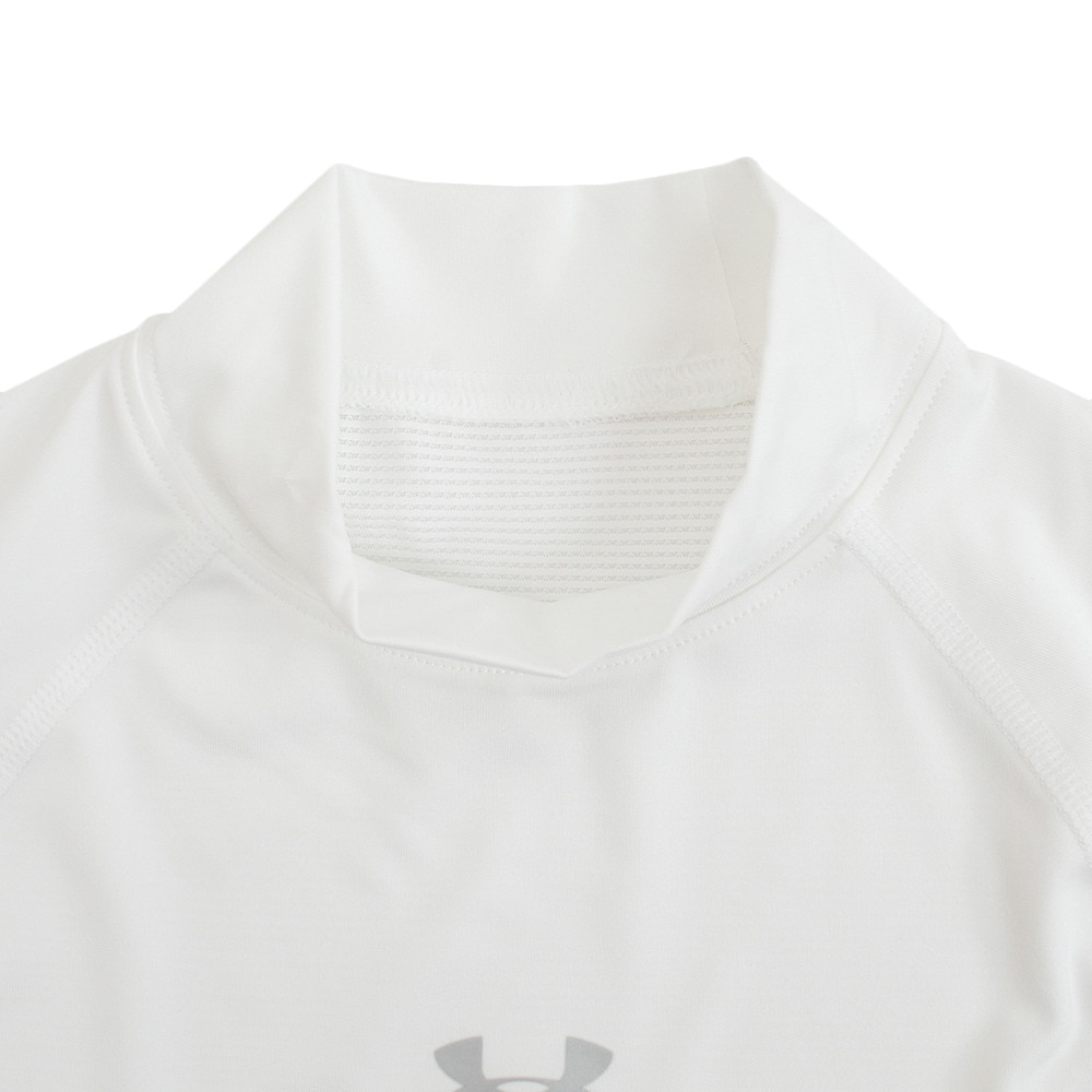 アンダーアーマー（UNDER ARMOUR）（キッズ）ヒートギア アーマーコンプレッション 長袖スリーブモック 1343026WHT BB