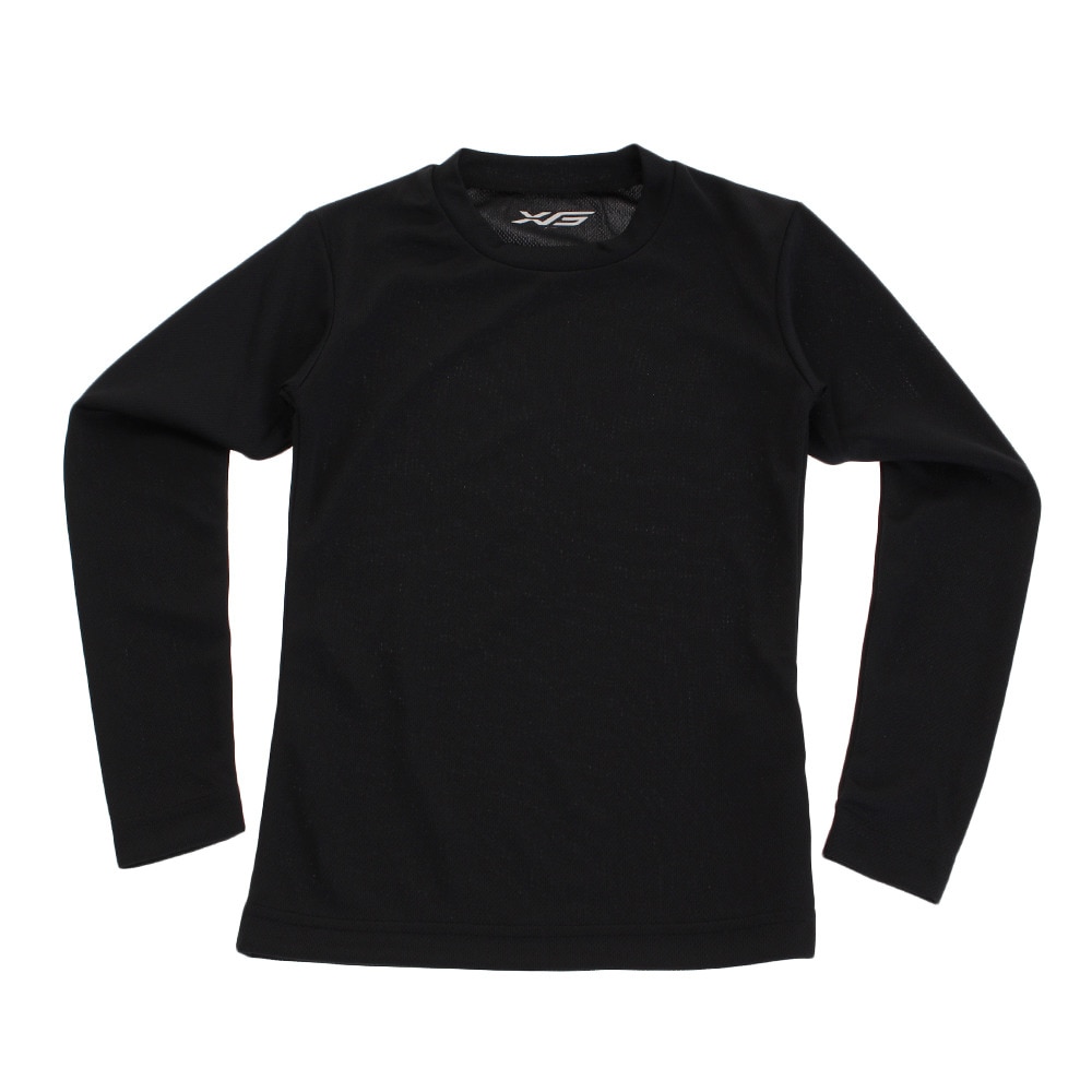  ジュニア ドライプラスアンダー 長袖ハイネックシャツ 724G5ES5961JR BLK