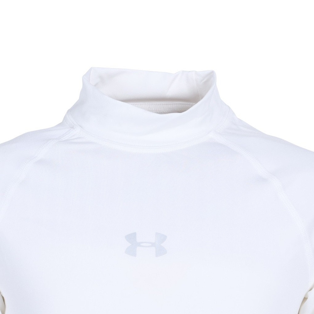 アンダーアーマー（UNDER ARMOUR）（キッズ）野球 アンダーシャツ ジュニア ボーイズ ユース ヒートギアアーマー ロングスリーブ モック 1358651 100 速乾