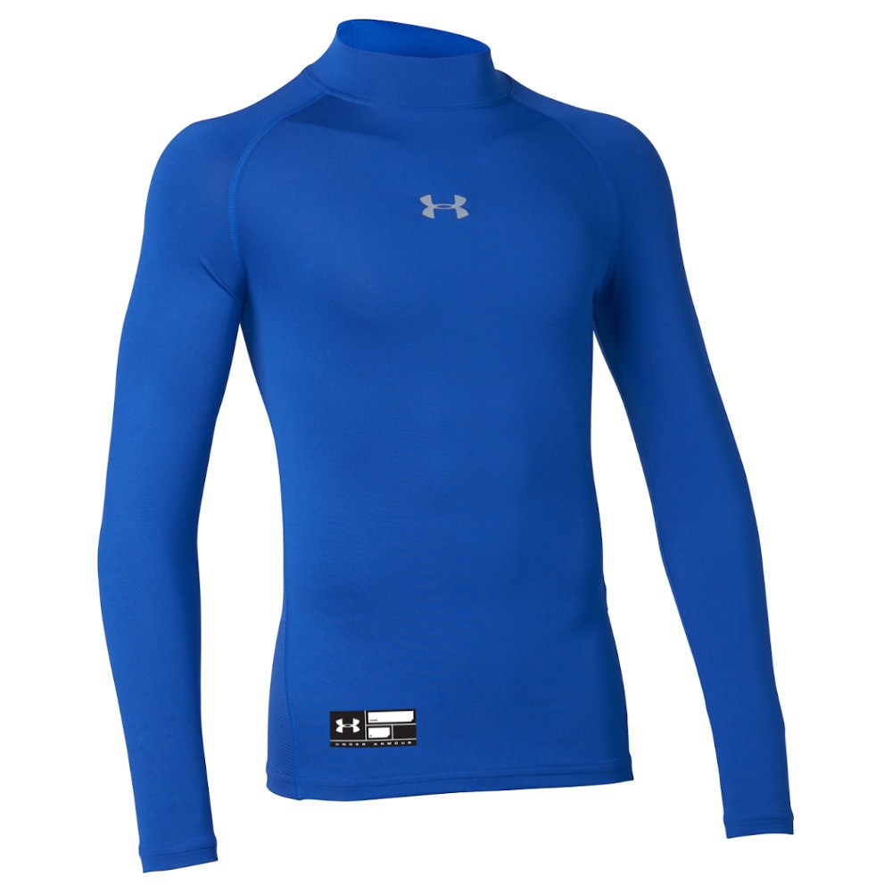 アンダーアーマー（UNDER ARMOUR）（キッズ）野球 アンダーシャツ ボーイズ ユース ヒートギアアーマー ロングスリーブ モック 1358651 400 速乾