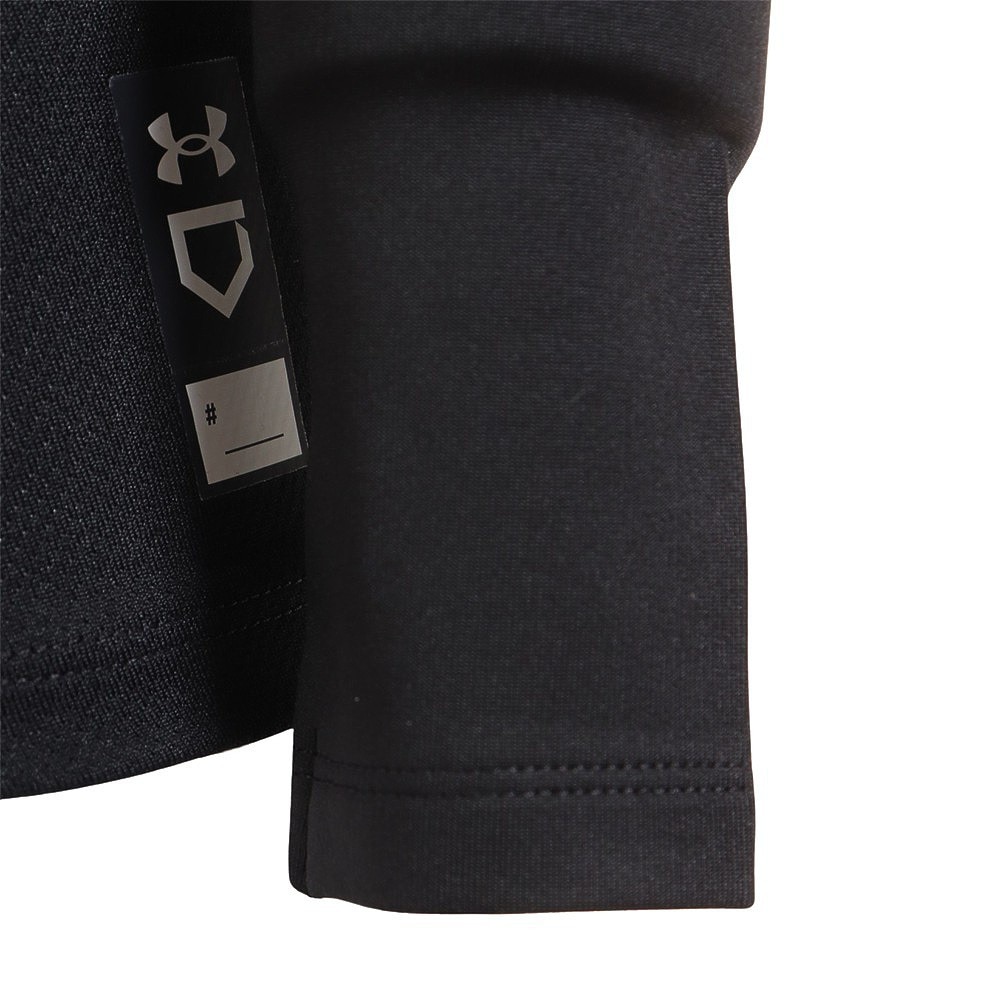 アンダーアーマー（UNDER ARMOUR）（キッズ）野球 アンダーシャツ ジュニア コールドギアアーマー コンプレッション ロングスリーブ モックシャツ 1375390 001