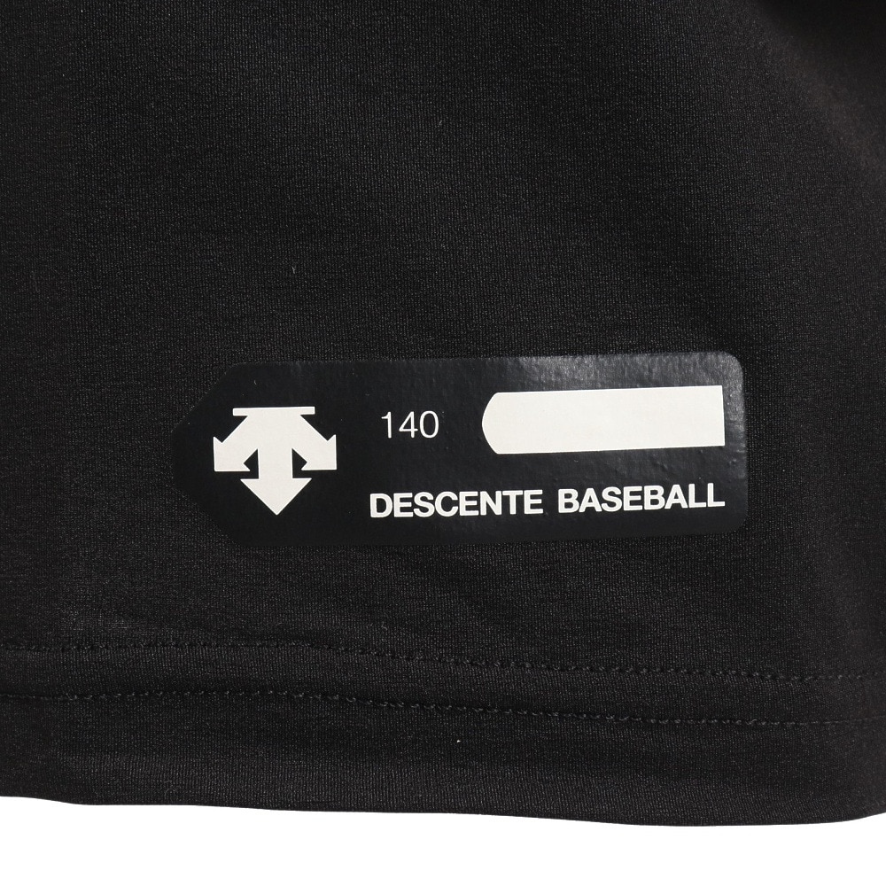 デサント（DESCENTE）（キッズ）野球 ジュニアハイネック半袖アンダーシャツ JSTD-720B BLK 速乾