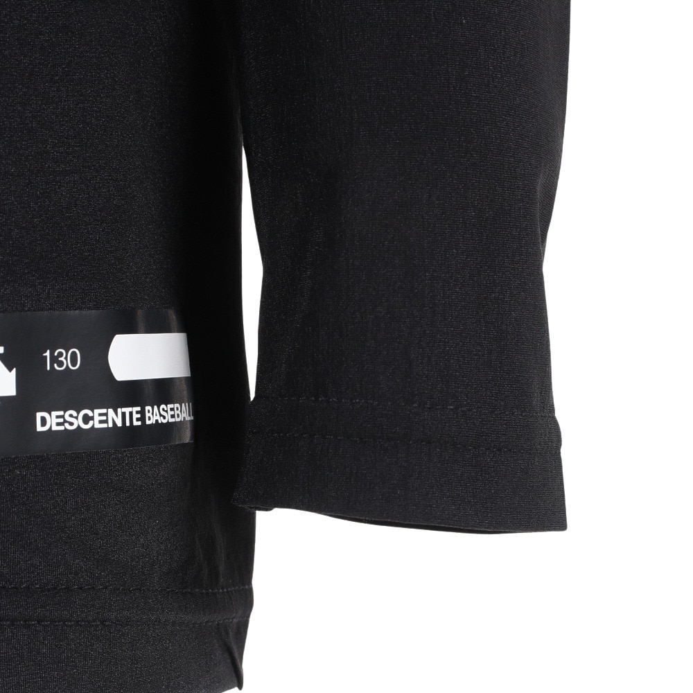 デサント（DESCENTE）（キッズ）野球 ジュニアハイネック長袖アンダーシャツ JSTD-770B BLK 速乾