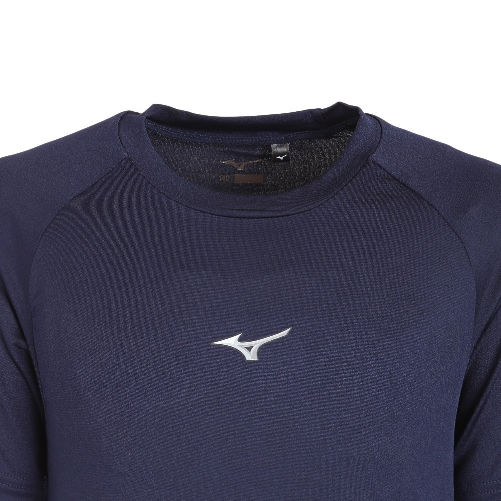 ミズノ（MIZUNO）（キッズ）【新商品】 野球 アンダーシャツ ジュニア ローネック 半袖 12JAAP5214 速乾