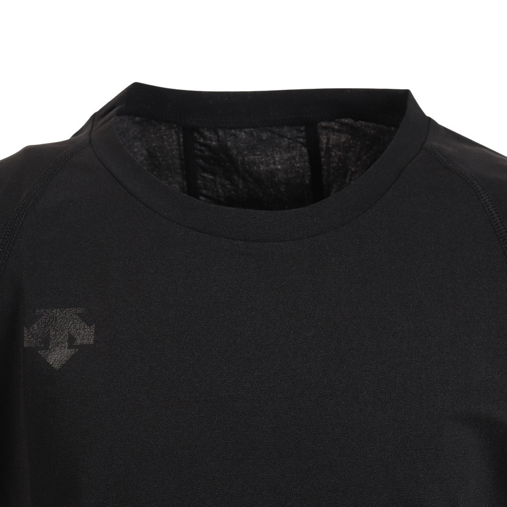 デサント（DESCENTE）（キッズ）野球 ジュニア丸首半袖アンダーシャツ JSTD-721B BLK 速乾