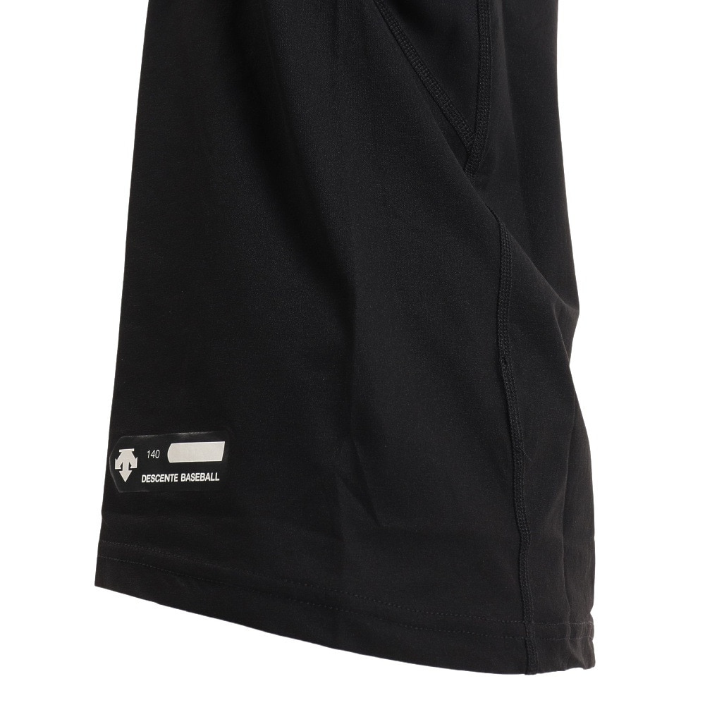 デサント（DESCENTE）（キッズ）野球 ジュニア丸首半袖アンダーシャツ JSTD-721B BLK 速乾