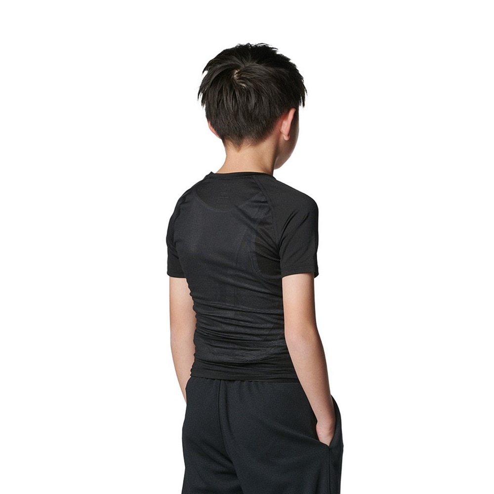 アンダーアーマー（UNDER ARMOUR）（キッズ）野球 ジュニア ヒートギアアーマー コンプレッション 半袖クルーネック アンダーシャツ 1384751 001 速乾