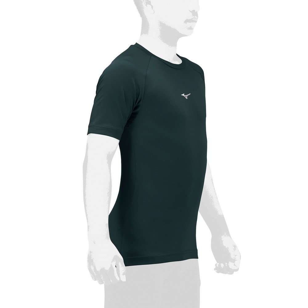 ミズノ（MIZUNO）（キッズ）野球 アンダーシャツ ジュニア ローネック 半袖 12JAAP5234 速乾
