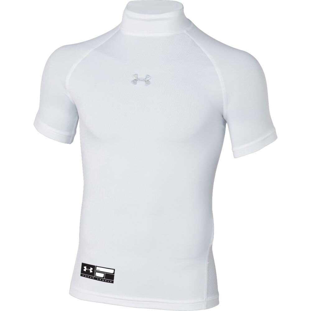  ジュニア ヒートギア アーマーコンプレッション 半袖モック 1313273 WHT BB