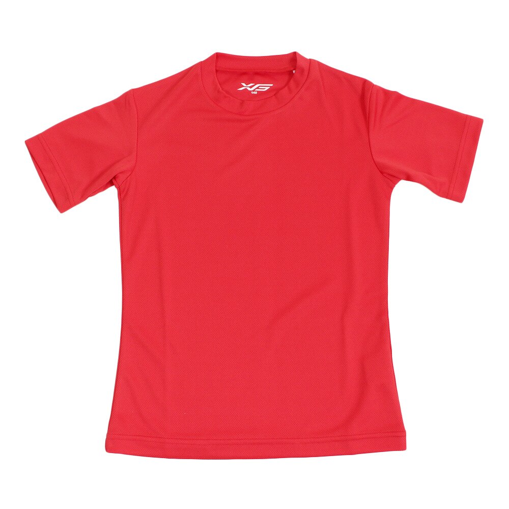  ジュニア ドライプラス 半袖ハイネックアンダーシャツ 724G8ES2909JR RED