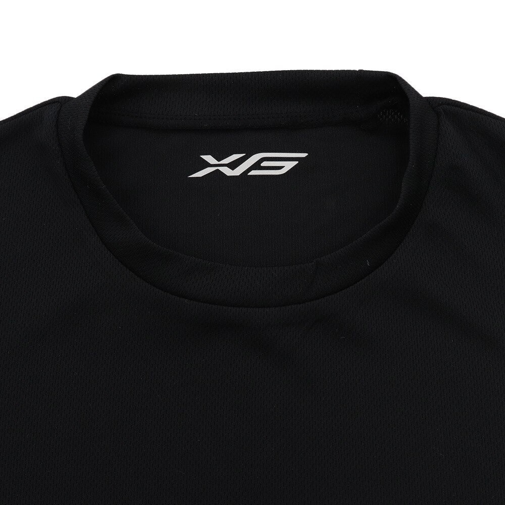 エックスティーエス（XTS）（キッズ）野球 アンダーシャツ 半袖 ジュニア ドライプラス ハイネック インナー シャツ 724G5ES5962JR 黒