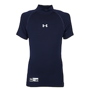 アンダーアーマー（UNDER ARMOUR）（キッズ）野球 アンダーシャツ ジュニア ボーイズ ユース ヒートギアアーマー ショートスリーブ モック 1358650 410