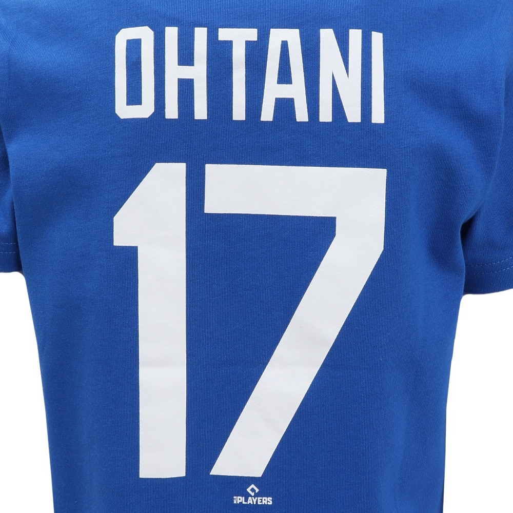 MJ・MLB（MJ・MLB）（キッズ）野球ウェア ジュニア ロサンゼルス・ドジャース 大谷翔平 ネーム&ナンバー Tシャツ OT0124SS0018-BLU