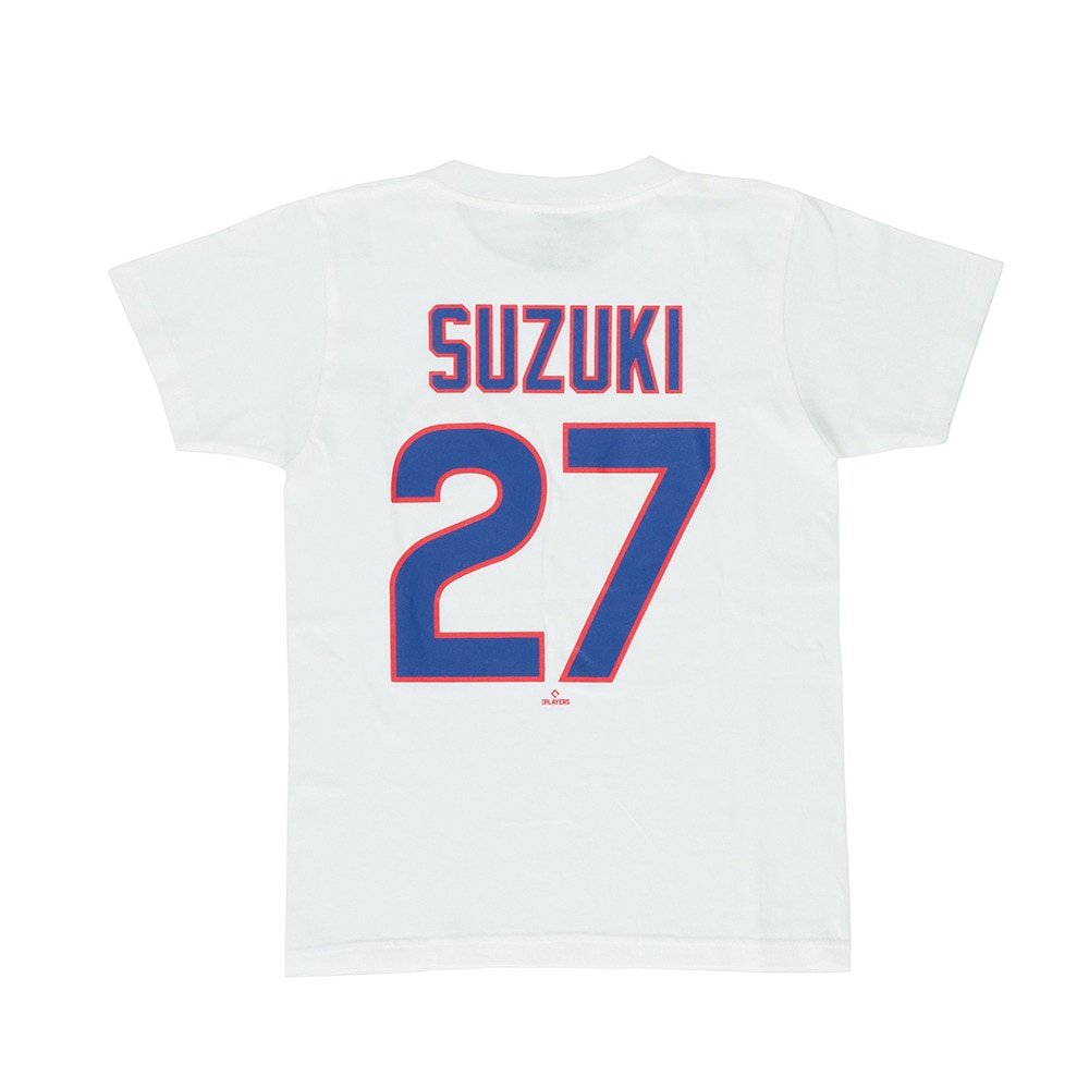 MJ・MLB（MJ・MLB）（キッズ）野球ウェア ジュニア ネーム＆ナンバー 半袖Tシャツ 鈴木誠也 OT0125SS0016-WHT