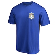(キッズ)50-50 野球ウェア ジュニア ドジャース 大谷翔平 ネーム&ナンバー Tシャツ ブルー ML01-24FW-0005-BLU-JR