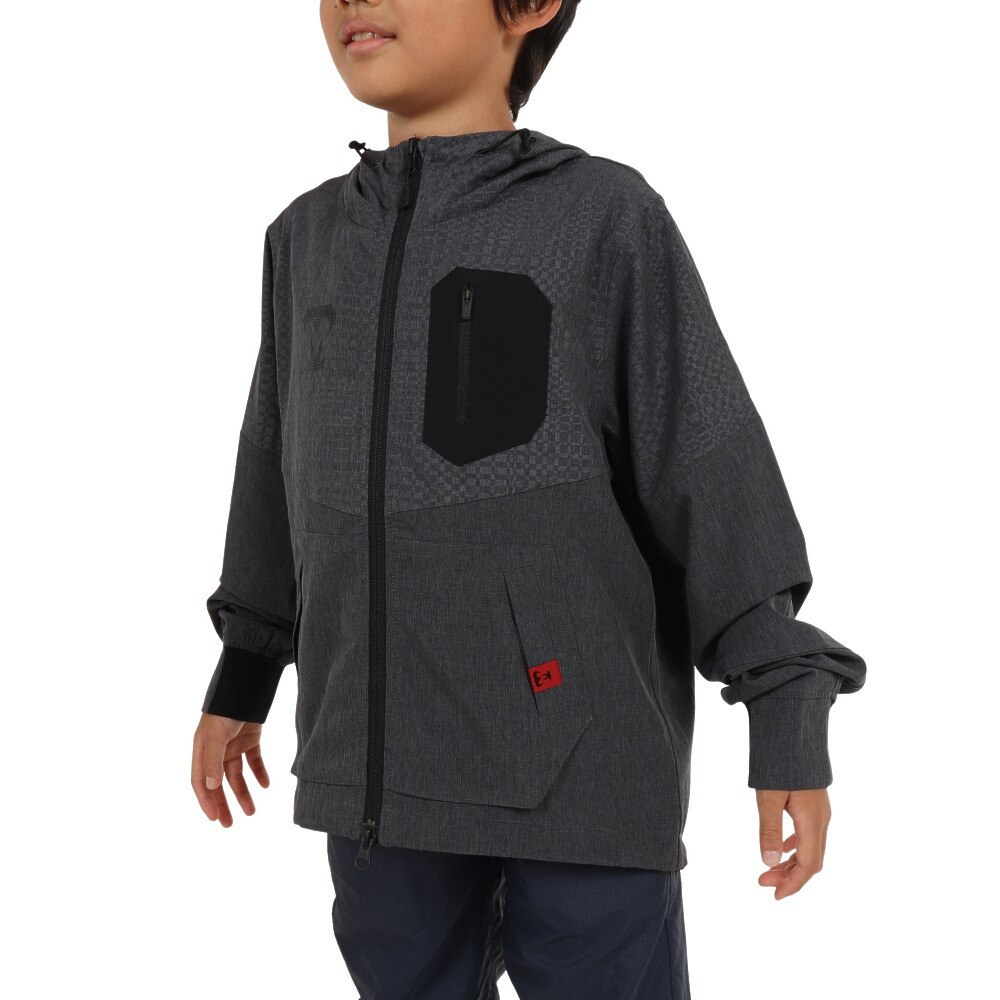 美津和タイガー（mitsuwa-tiger）（キッズ）ジュニア ストレッチウーブンフードジャケット MT7JSJ30-092