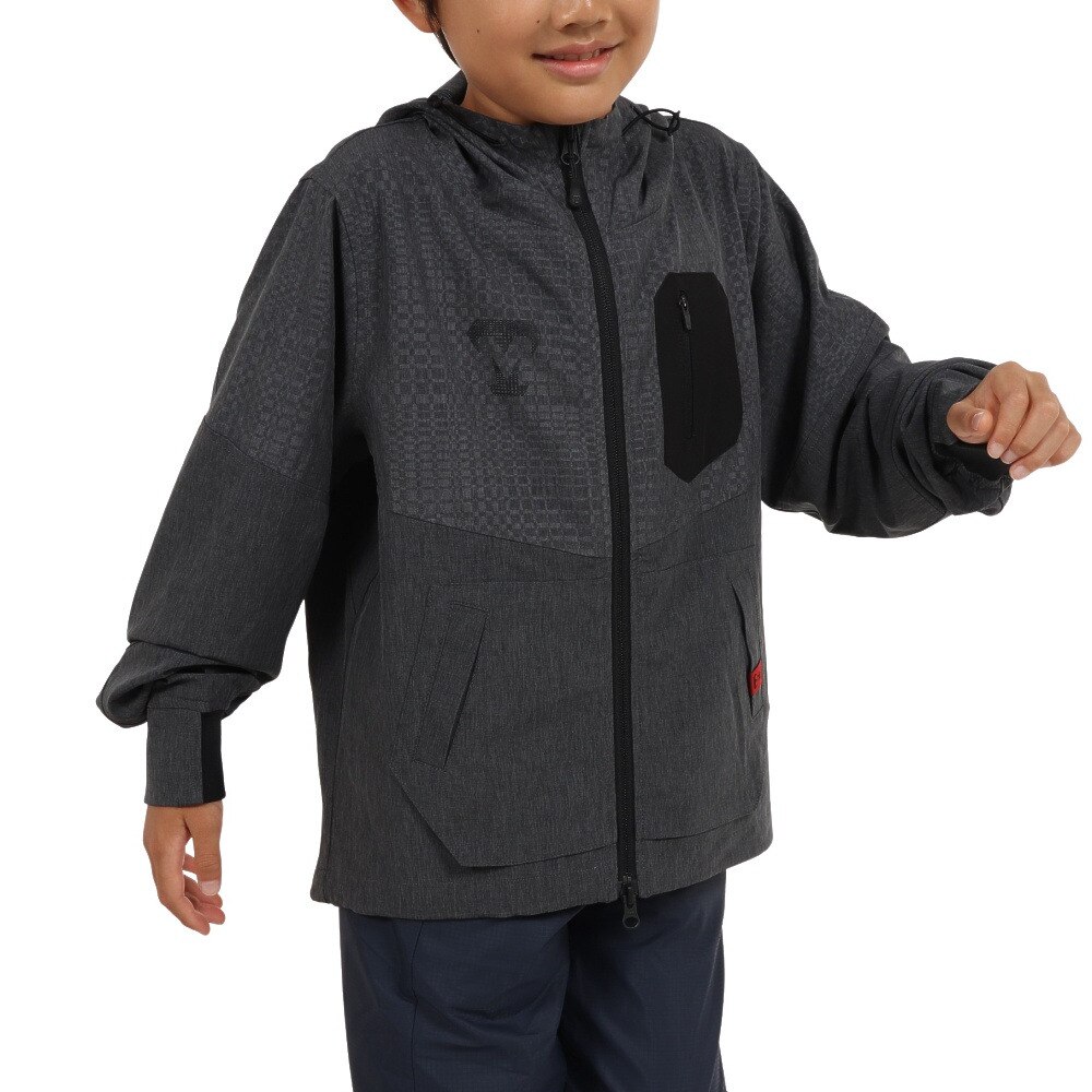 美津和タイガー（mitsuwa-tiger）（キッズ）ジュニア ストレッチウーブンフードジャケット MT7JSJ30-092