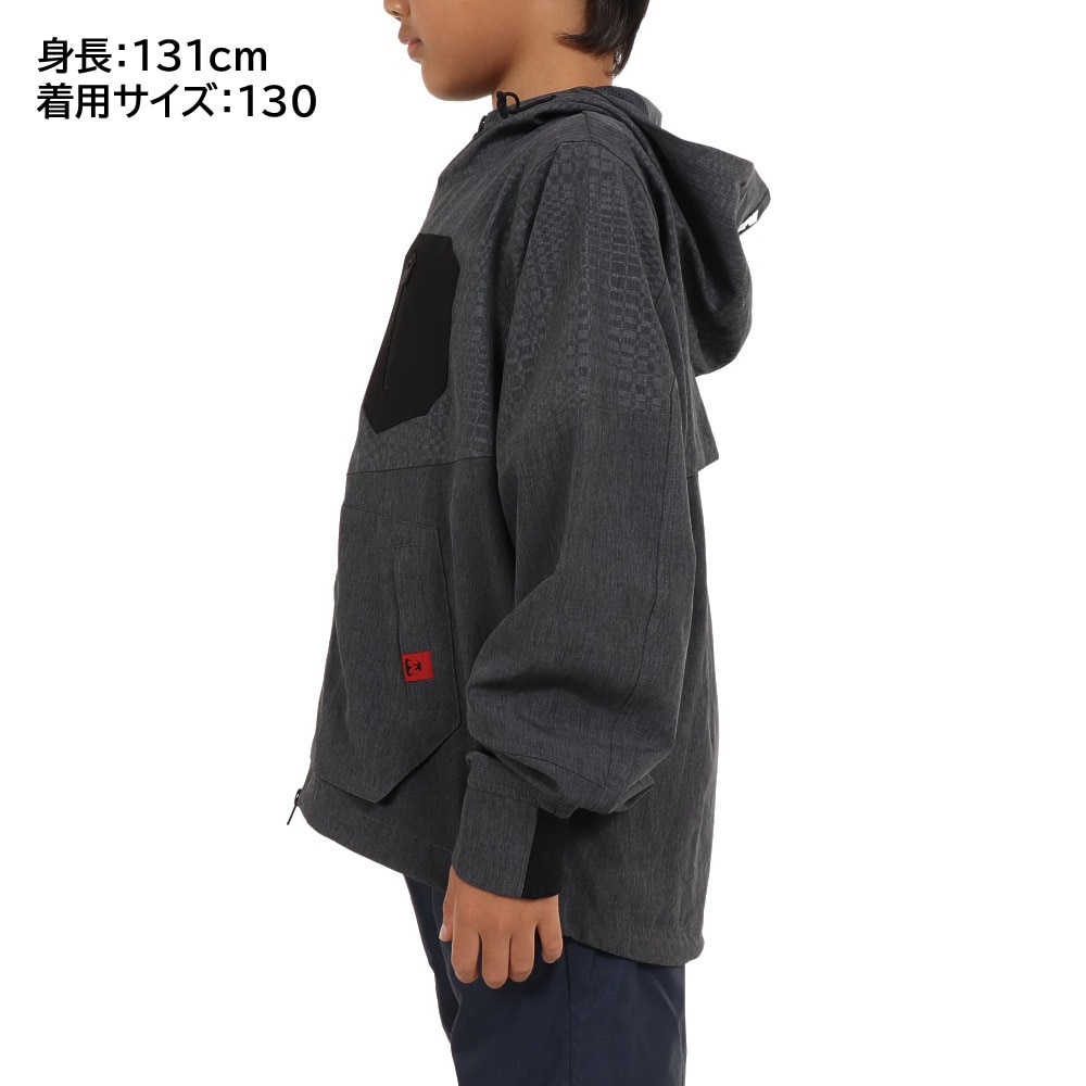 美津和タイガー（mitsuwa-tiger）（キッズ）ジュニア ストレッチウーブンフードジャケット MT7JSJ30-092