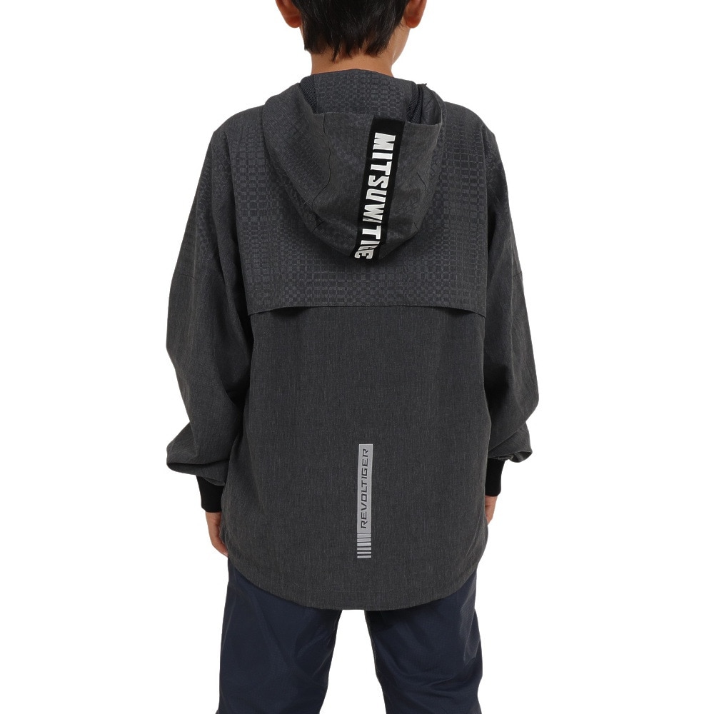 美津和タイガー（mitsuwa-tiger）（キッズ）ジュニア ストレッチウーブンフードジャケット MT7JSJ30-092