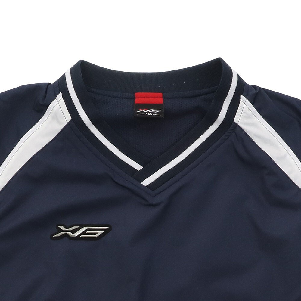 エックスティーエス（XTS）（キッズ）野球ウェア ジュニア Vネックジャンパー 724G9ES5607.NVY
