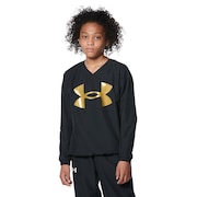 アンダーアーマー（UNDER ARMOUR）（キッズ）野球ウェア ジュニア ジュニア ウーブン Vネック ジャケット 1368896 001