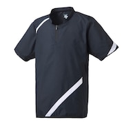 デサント（DESCENTE）（キッズ）野球ウェア ジュニア 半袖ウインドジャック PJ-327J BLK