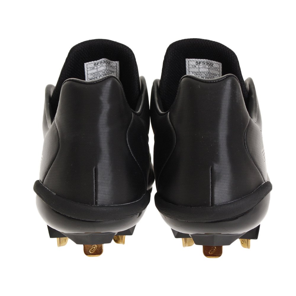 アシックス（ASICS）（メンズ）野球スパイク 黒 金具 一般 ゴールドステージ スピードアクセル (SPEED AXEL) SG-P SFS302.9090 黒 ブラック