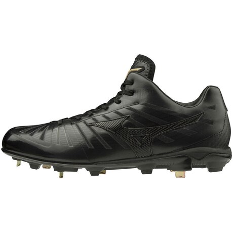 ミズノ（MIZUNO）（メンズ）野球スパイク 黒 金具 一般 グローバルエリート PS2 11GM201000 ブラック