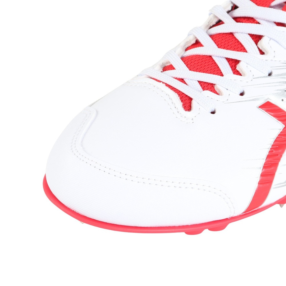アシックス（ASICS）（メンズ）野球スパイク 金具 一般 NEOREVIVE 4 (ネオリバイブ 4)1123A022.101 ホワイト×レッド(白赤)