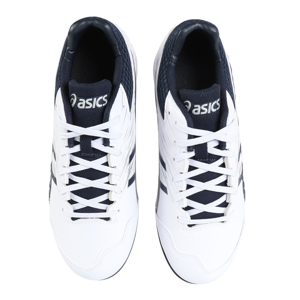 アシックス（ASICS）（メンズ）野球スパイク 金具 一般 NEOREVIVE 4 (ネオリバイブ 4)1123A022.103 ホワイト×ネイビー(白紺)