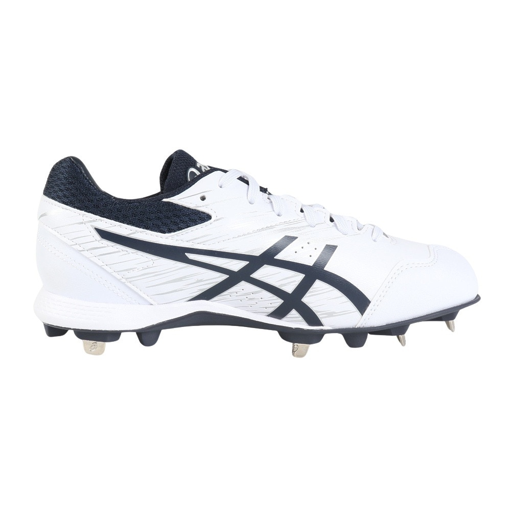 アシックス（ASICS）（メンズ）野球スパイク 金具 一般 NEOREVIVE 4 (ネオリバイブ 4)1123A022.103 ホワイト×ネイビー(白紺)