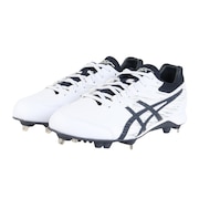 アシックス（ASICS）（メンズ）野球スパイク 金具 一般 NEOREVIVE 4 (ネオリバイブ 4)1123A022.103 ホワイト×ネイビー(白紺)