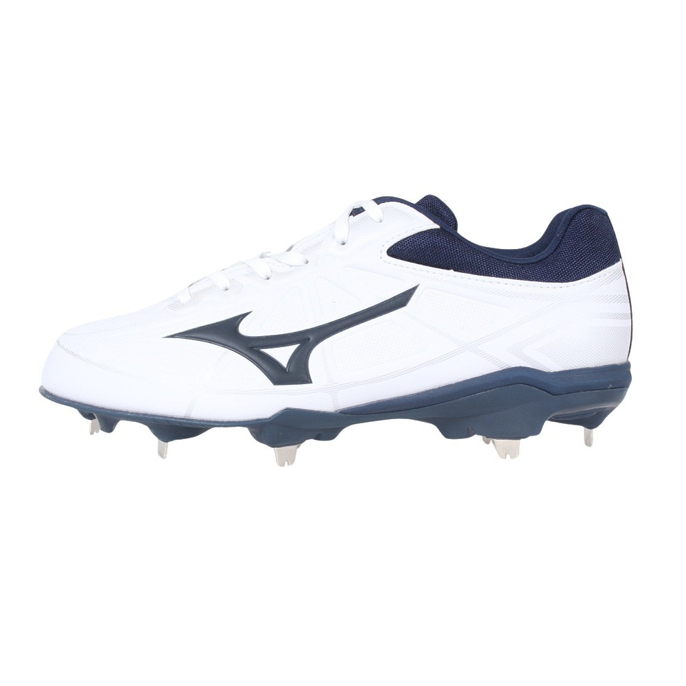 ミズノ（MIZUNO）（メンズ）野球スパイク 金具 ライトレボバディー 11GM212114 ホワイト ネイビー