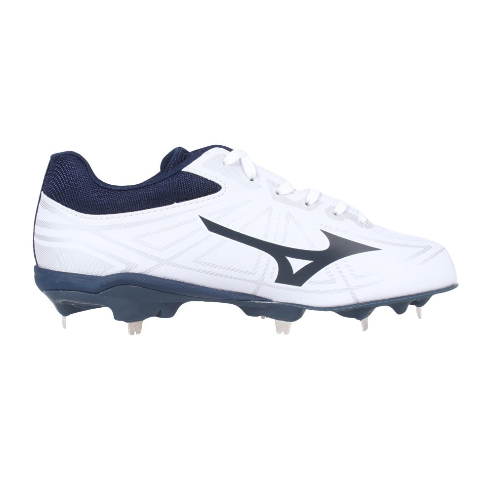 ミズノ（MIZUNO）（メンズ）野球スパイク 金具 ライトレボバディー 11GM212114 ホワイト ネイビー