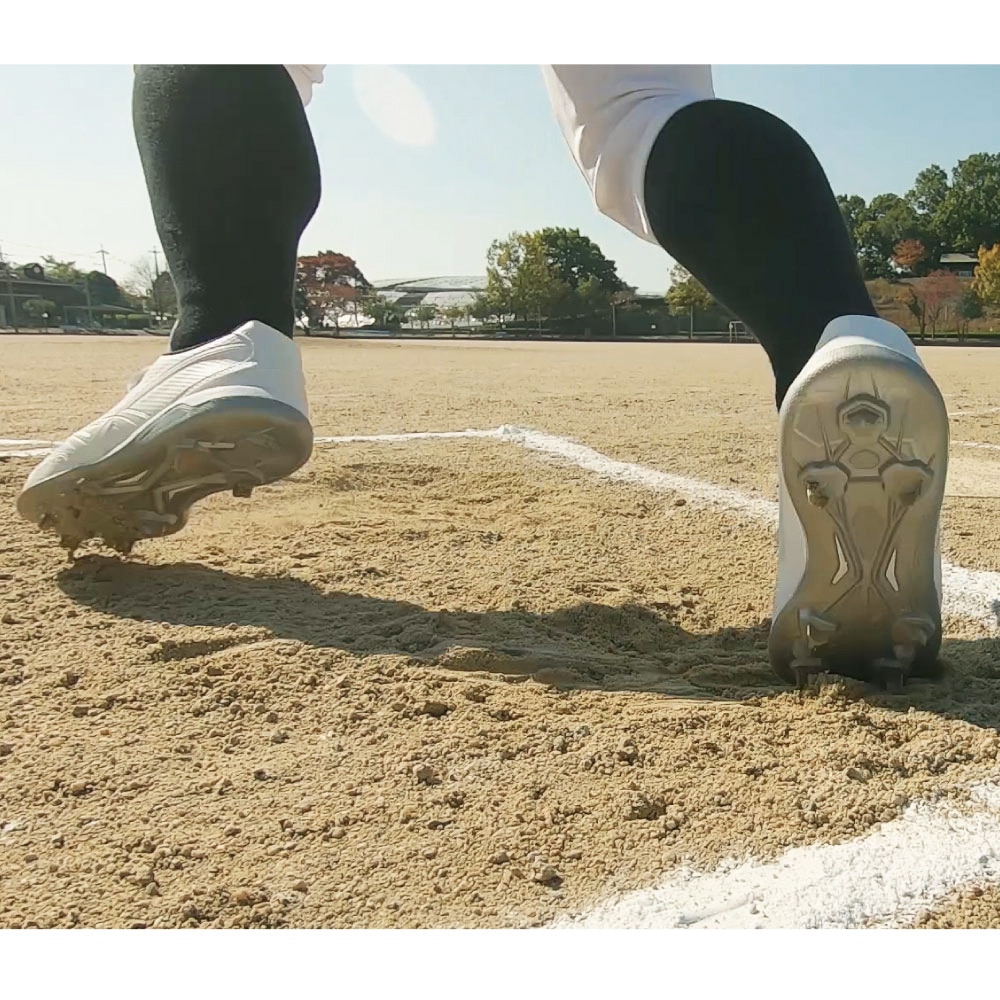 エスエスケイ（SSK）（メンズ）野球スパイク 白 金具 グローロード TT-L-W SSF3200-1010 高校野球対応