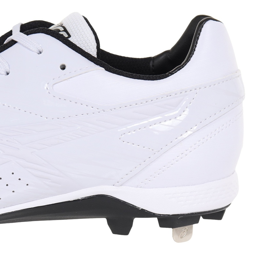 アシックス（ASICS）（メンズ）野球 スパイク 金具 白 高校野球対応 ネオリバイブ 4 WHT Wide 1123A039.110