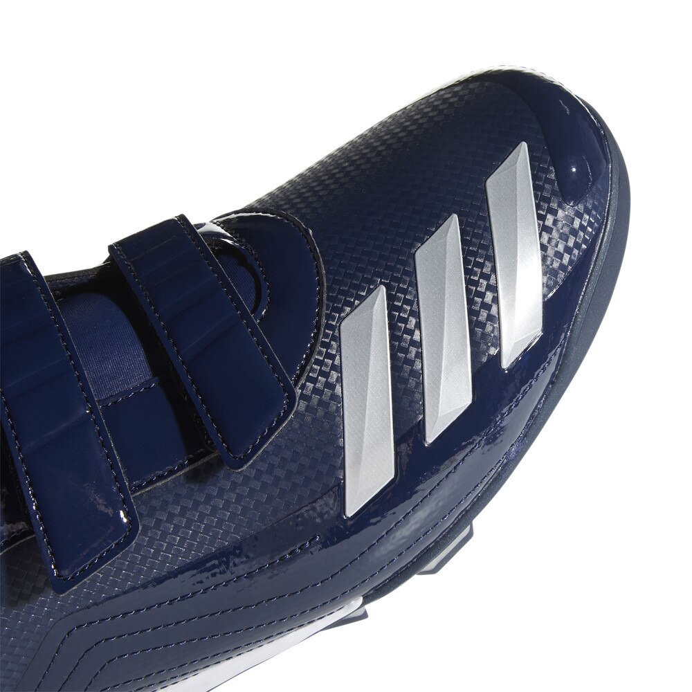 アディダス（adidas）（メンズ）野球スパイク 樹脂底 ベルト ポイント 一般 アディゼロ スピード AC 70 シューズ EG2390 ネイビー