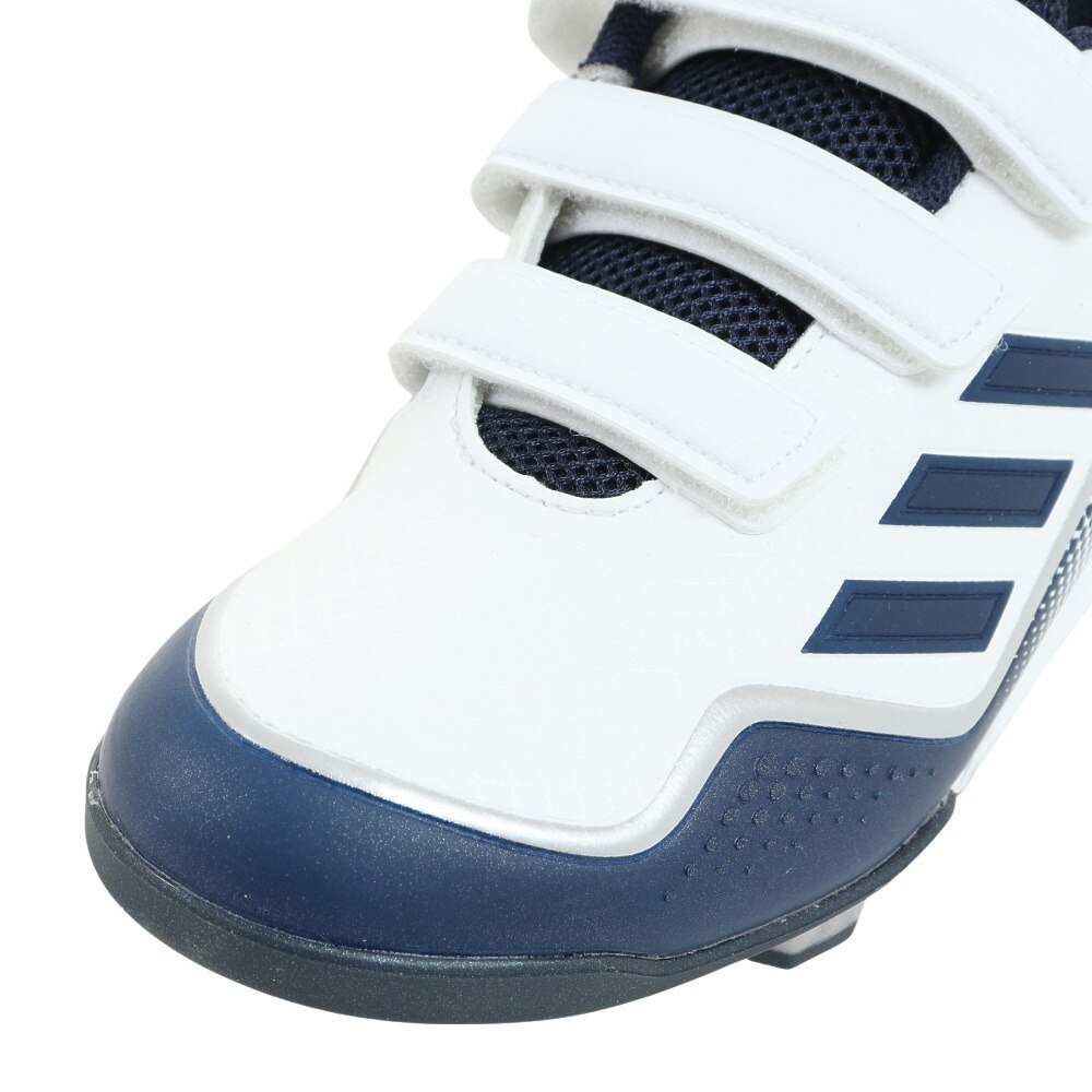 アディダス（adidas）（キッズ）野球スパイク ジュニア 白 スタビル ポイント ロー GZ9016 ベルト 