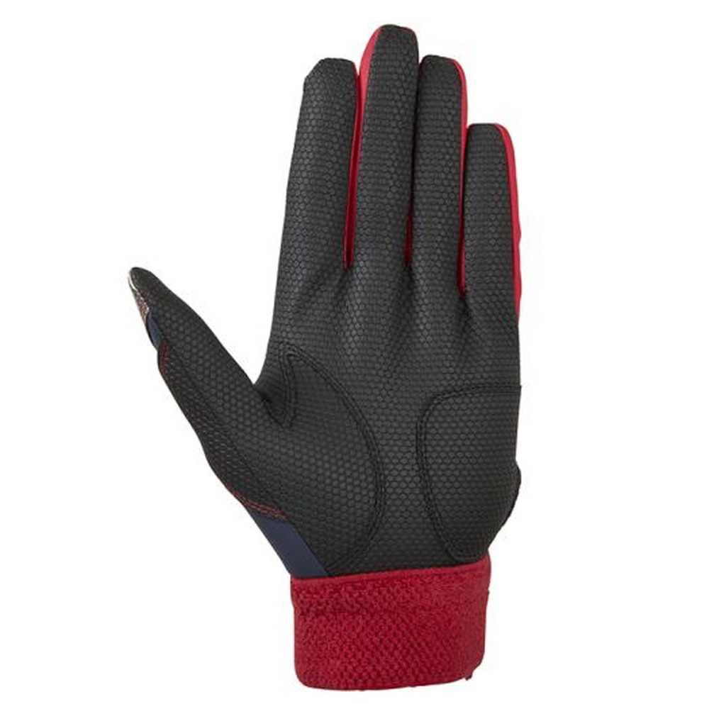 ミズノ（MIZUNO） 野球 バッティンググローブ 両手用 MZconp 1EJEA19014 ネイビー×レッド×シルバー