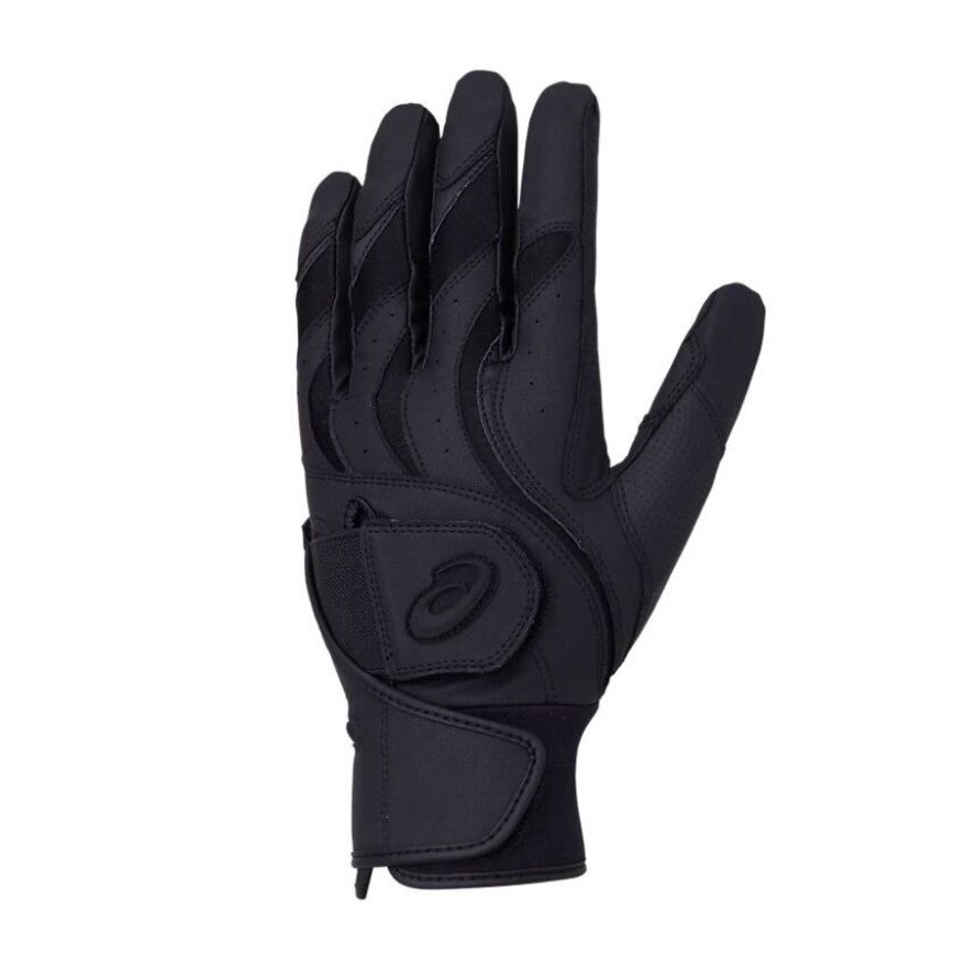 アシックス（ASICS）（メンズ）バッティンググローブ カラー手袋 3121A635.001 両手用 高校野球対応 黒