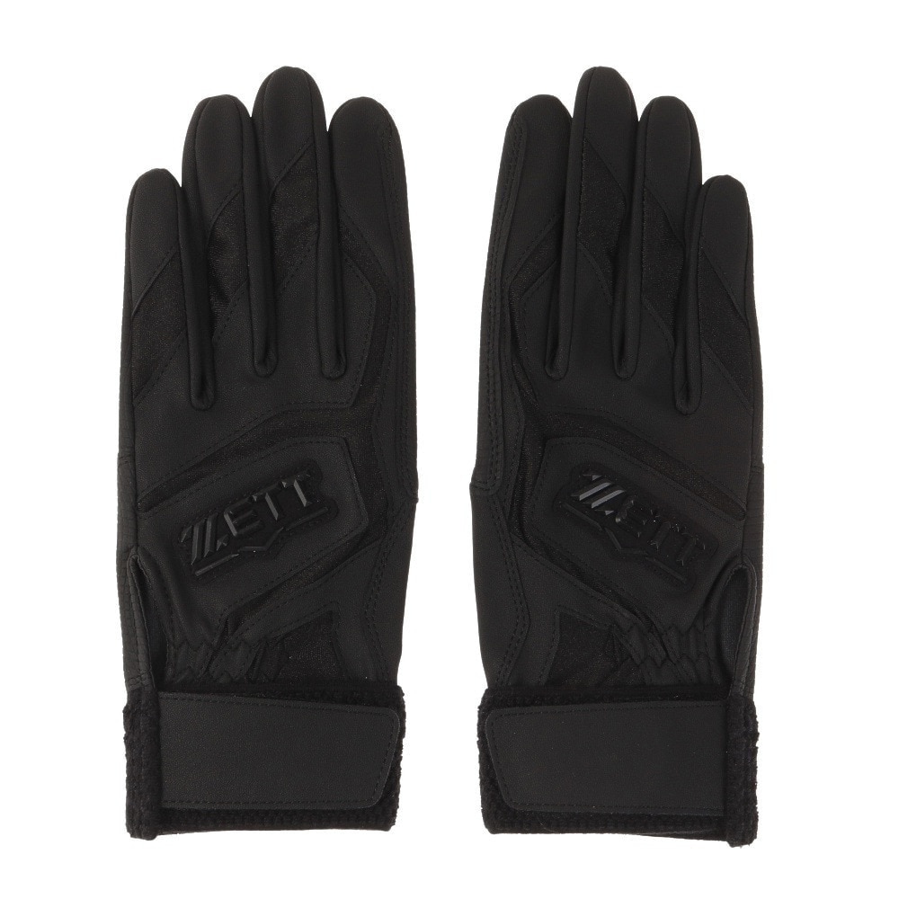 ゼット（ZETT）（キッズ）バッティンググローブ BG578HS-1900 両手用 高校野球対応 黒