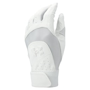 アンダーアーマー（UNDER ARMOUR）（メンズ）バッティング用グローブ 両手用 スターター ノンカラー 1364498 WHT BB 高校野球対応 白